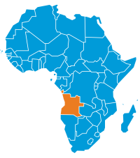 Mappa Angola