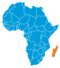 Mappa Madagascar